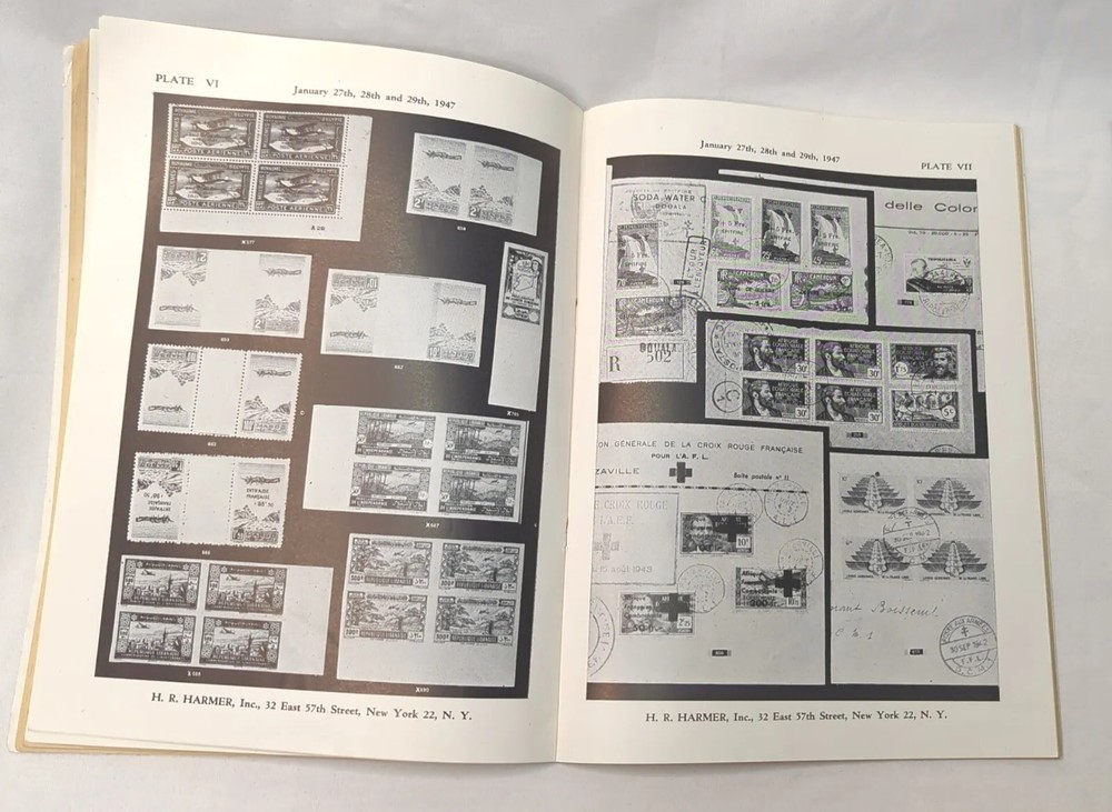 1947 HR Harmer Stamp Auction Catalog Foreign France & British AirPost philately