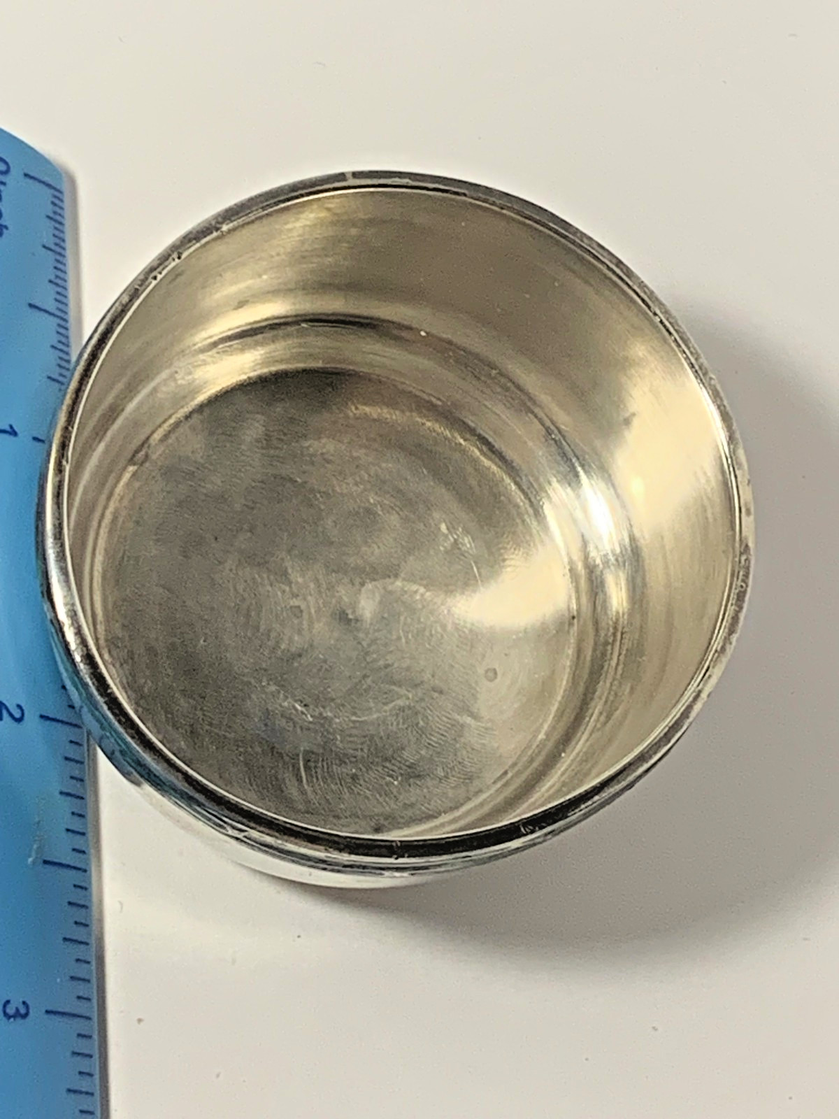 Vintage Sterling Silver Bowl Dish with Inlay Malachite Stone Mid Century Modern