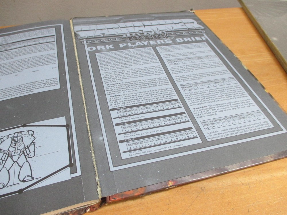 *Rough* Warhammer 40k Rogue Trader Book 1987 Second Printing *Damaged*