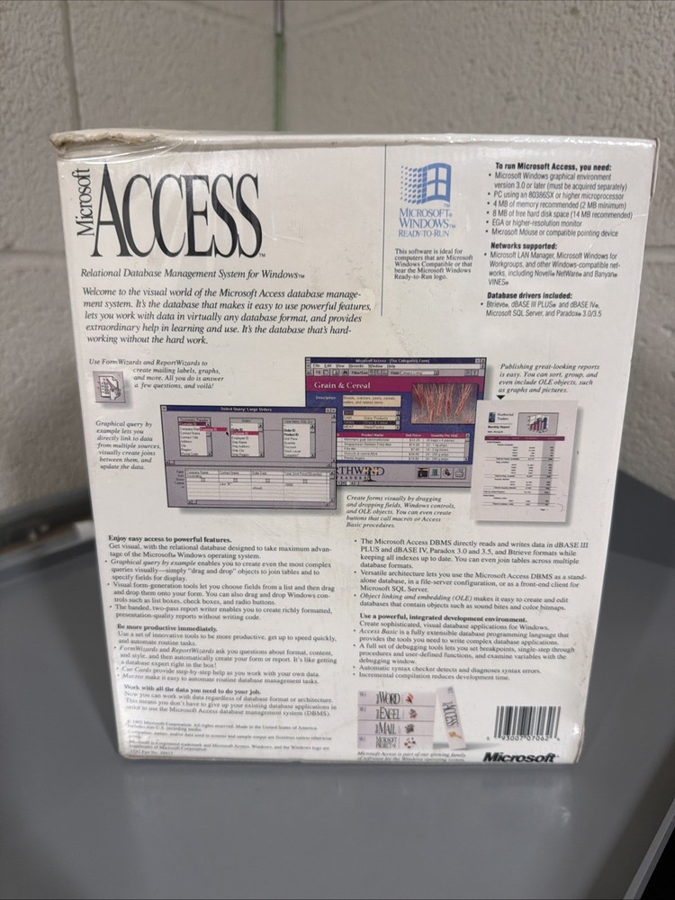 Microsoft Access Relational Database Manaent System