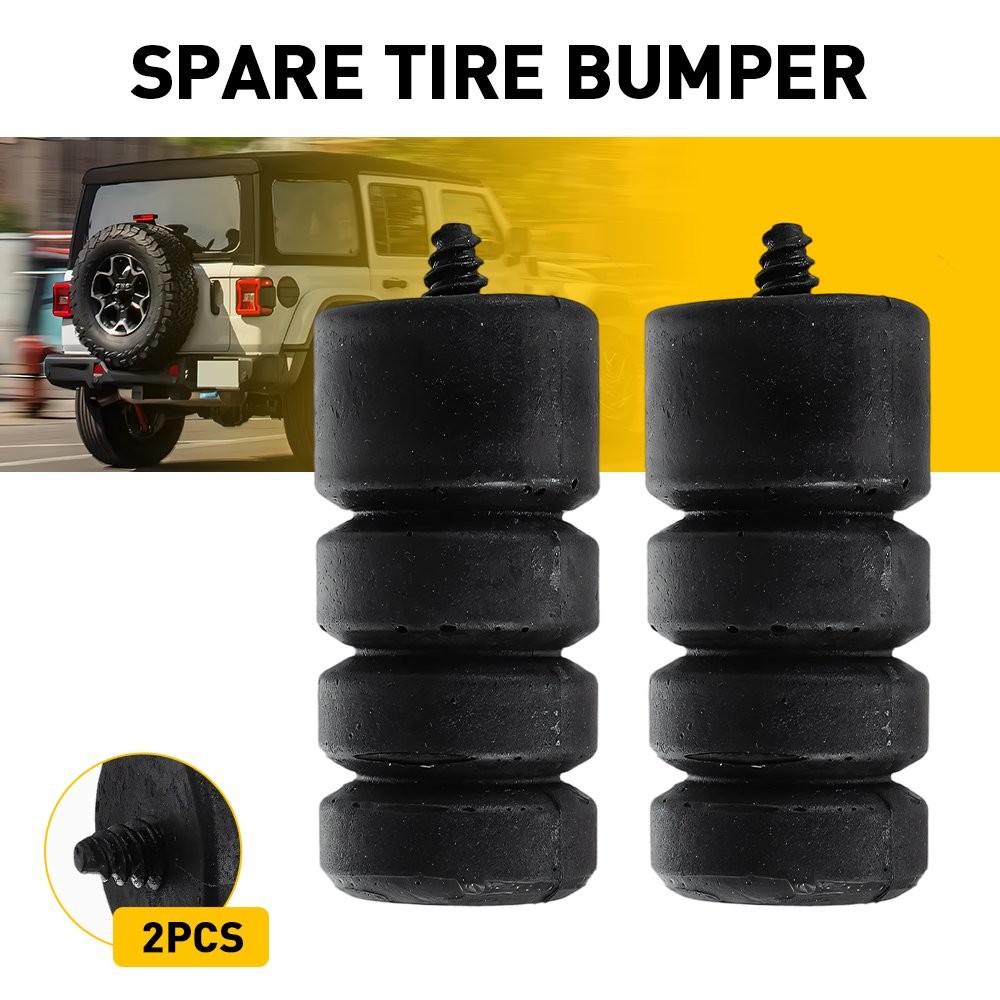 2X Tailgate Bump Stop For Jeep Wrangler JK 2018-23 Spare Tire Carrier Bump Stop