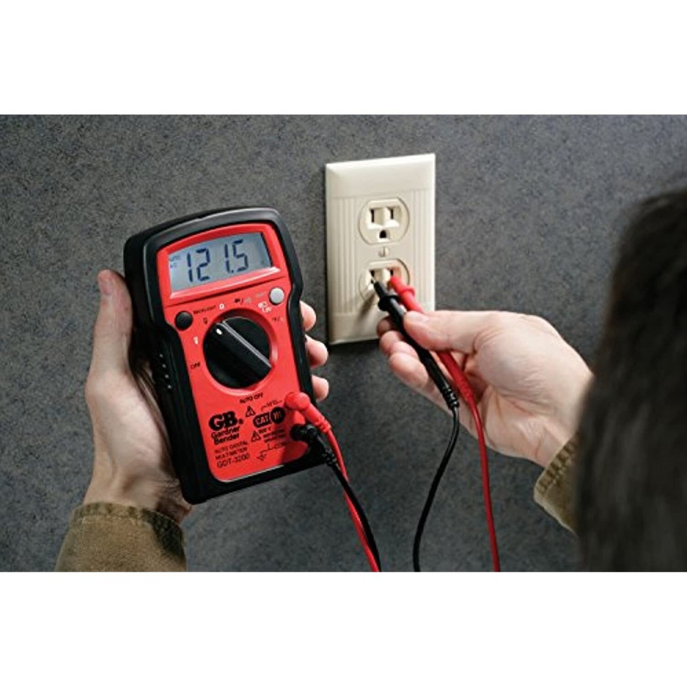 Gardner Bender GDT-3200 Digital Multimeter, 7 Funct., 7 Range, Tests AC/DC Volt,