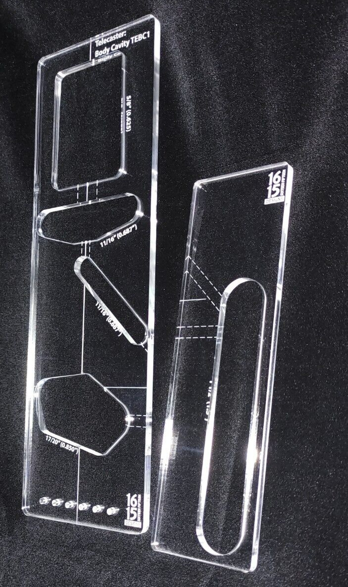 Acrylic Telecaster Routing Template - 1615 Designs
