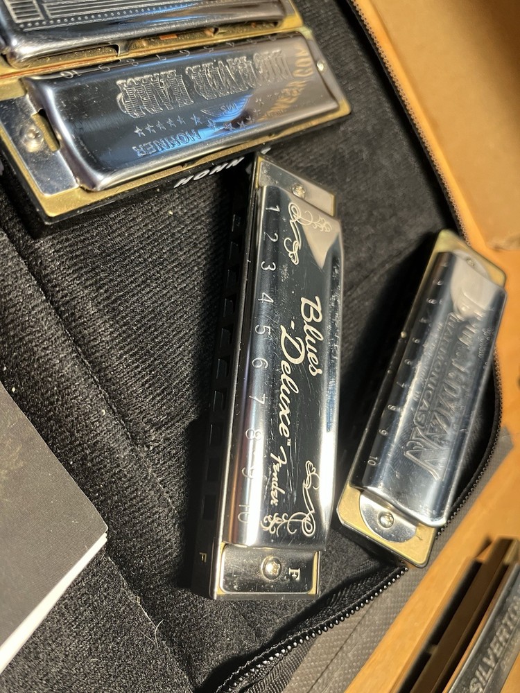 Lee Oskar, Hohner, Fender Diatonic Harmonica Set, Multiple Keys, Case