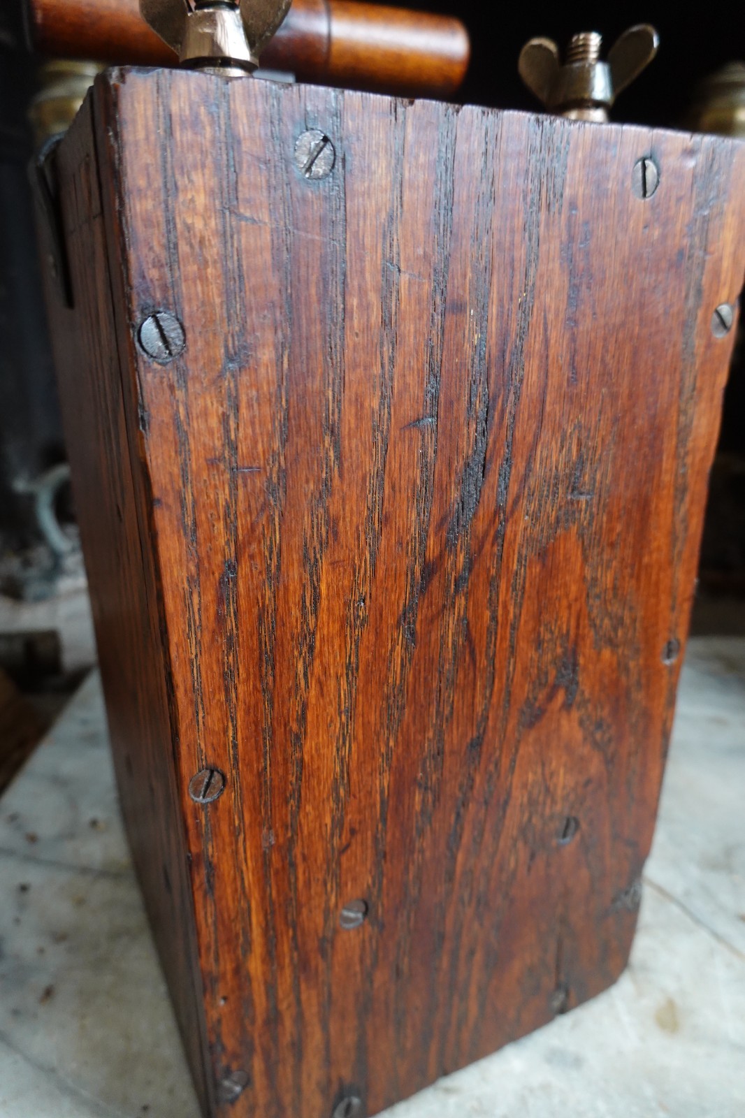 Antique "HERCULES" 30 CAP BLASTING MACHINE Dynamite Detonator Plunger Box