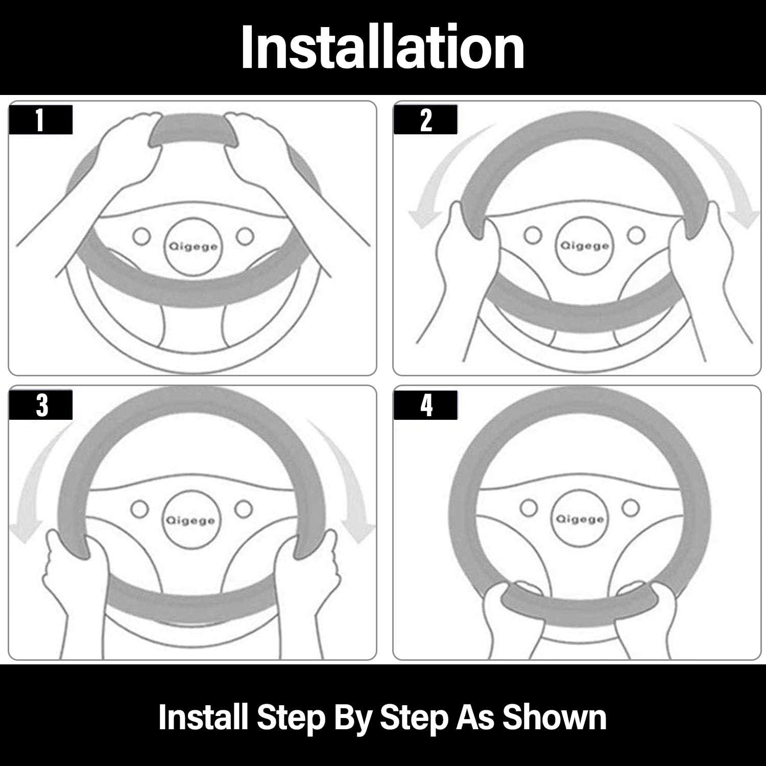 Black Carbon Fiber Steering Wheel Cover For Toyota Camry 1998-2026 Accessories