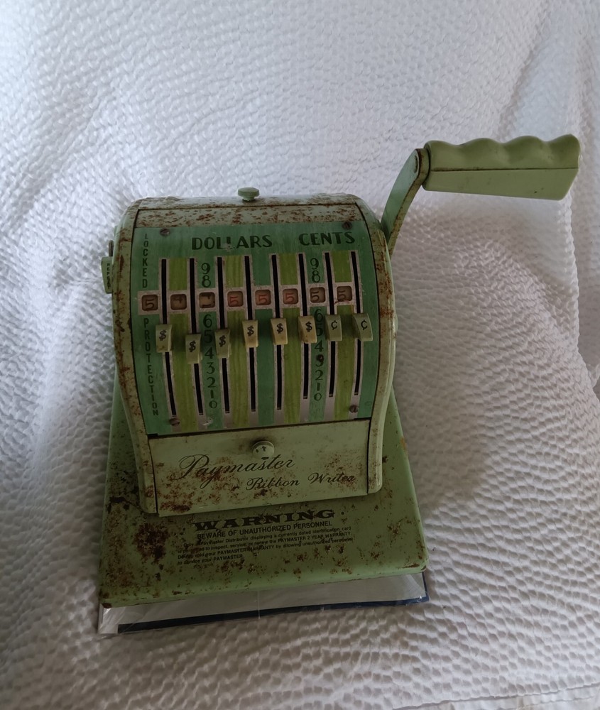 Paymaster Ribbon Writer Series 8000-No Key.