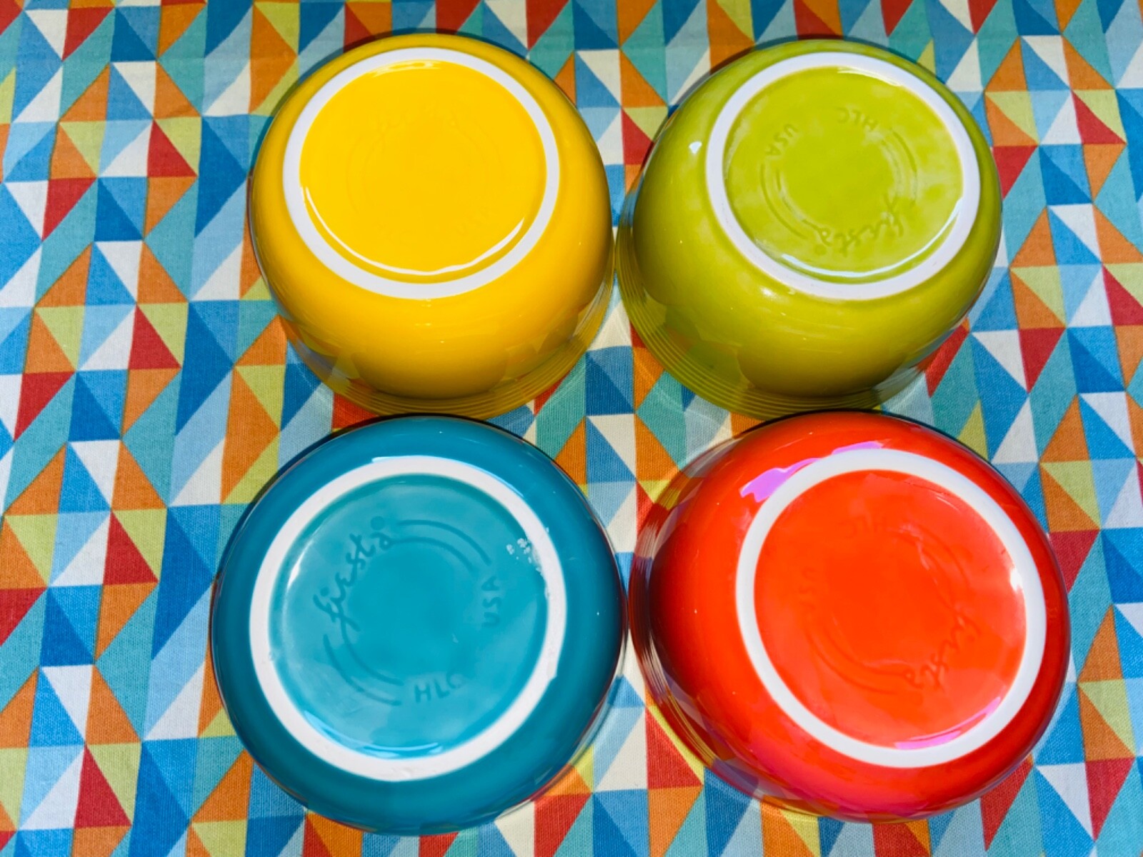 NEW mixed bright color set 4 FIESTA WARE GUSTO BOWLS 28 oz free shipping