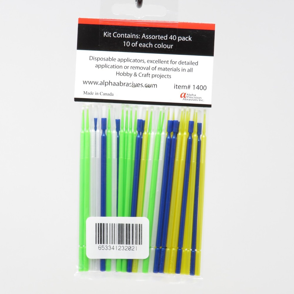 Alpha 1400 Microbrush Ultrabrush Assorted Applicator Pack Micro Brush Detailing