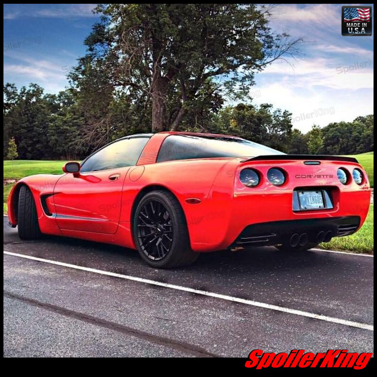 SpoilerKing Rear Trunk Spoiler DUCKBILL 284P (Fits: Corvette C5 1997-2004 all)