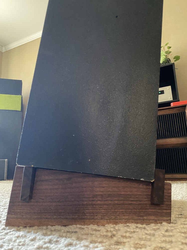 Klipsch JBL Marantz McIntosh Solid Walnut Speaker Stands ASSEMBLED VERSION
