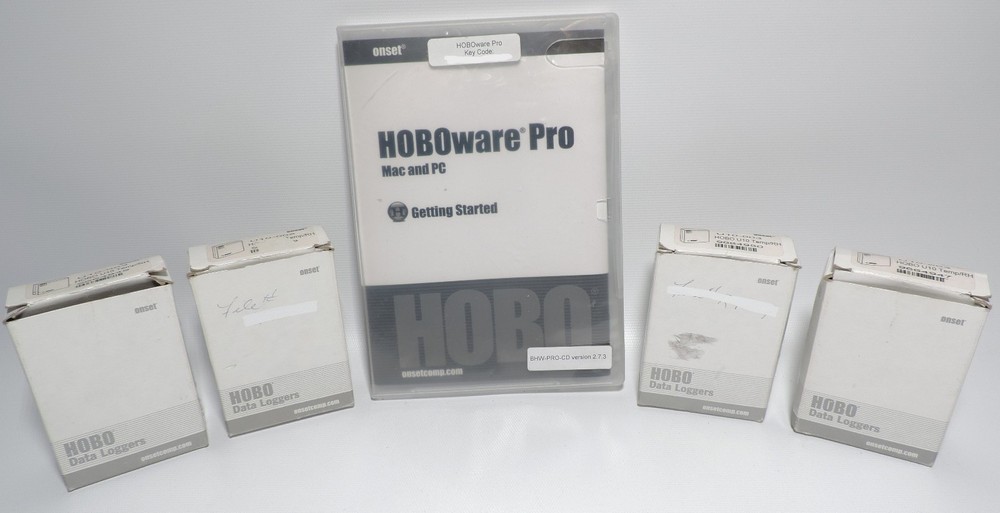 ONSET U10-003 HOBO U10 Temp/RH Data Loggers &  BHW-PRO-CD software