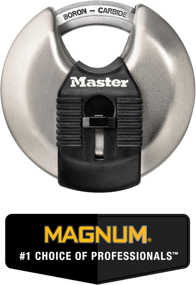 MASTERLOCK M40XKADCCSEN 70Mm Disc Padlock, 2-3/4"