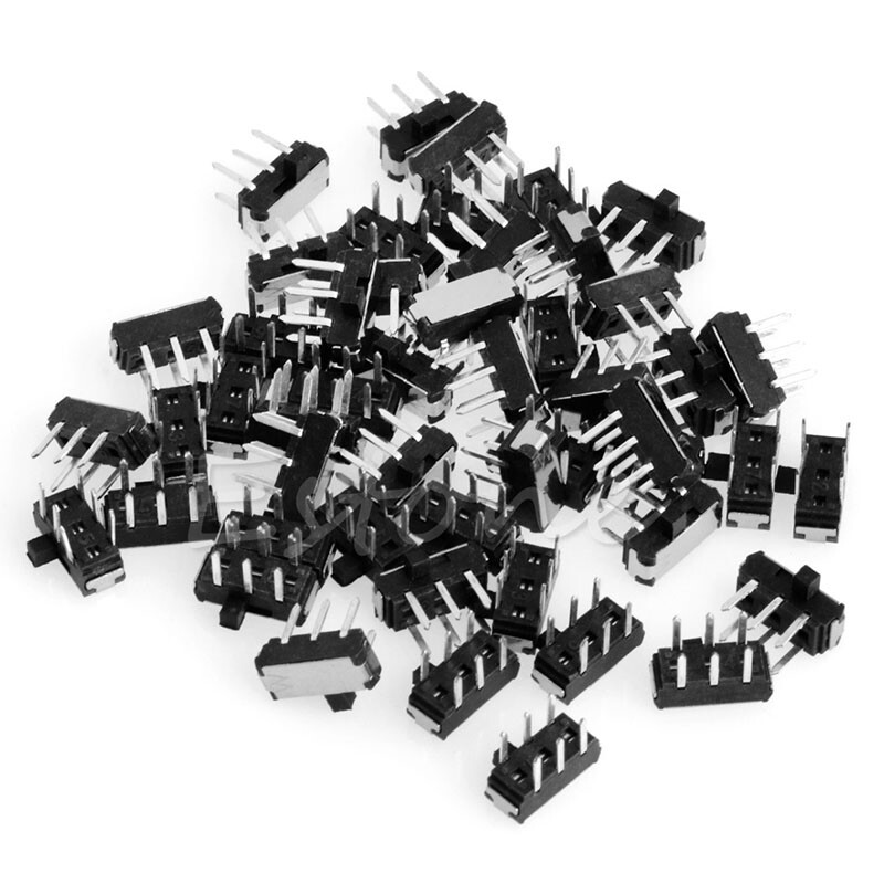 50pcs 6 Pin Slide On-OFF 2Position Slide Toggle
