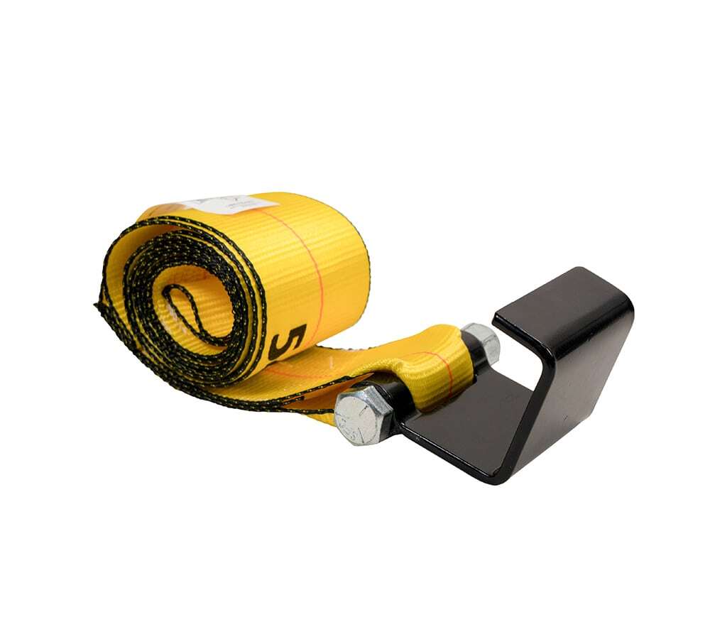 10 Pack 4"x5' Roll Off Container Winch Strap with Flat Hook 5400 # WLL Bolt-On