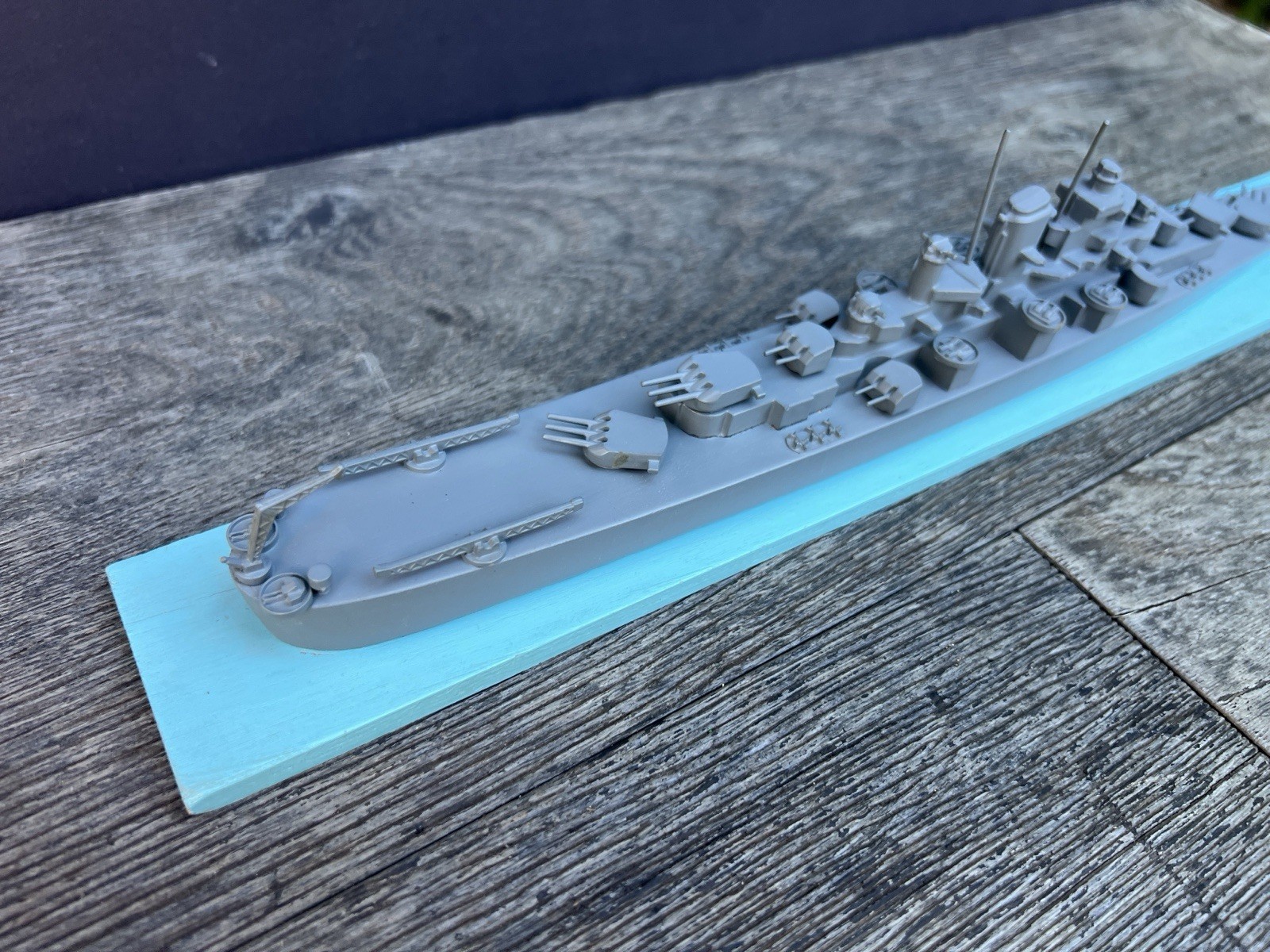 Vintage 1945 H.A. Framburg WW2 Recognition Model Fargo Class Cruiser U.S. CL