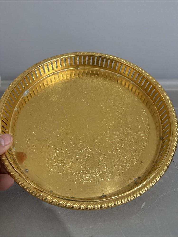 24k Electro Gold Plated Serving Dish