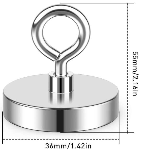 Large Fishing Magnets strong Neodymium super Rare Earth Magnet hooks 150-1600Lbs