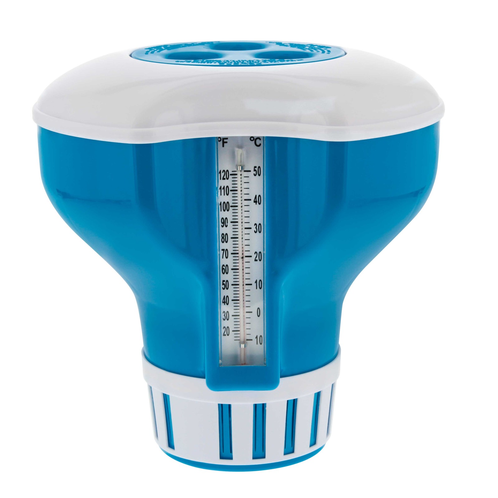 U.S. Pool Supply 7" Pool Floating Chlorine Chemical Dispenser with Thermometer