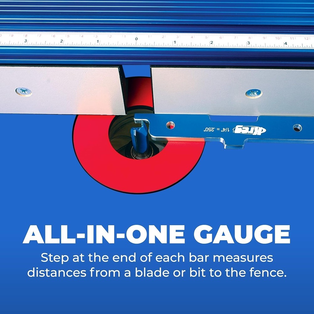 7-Piece Precision Router Table Set Up Bars