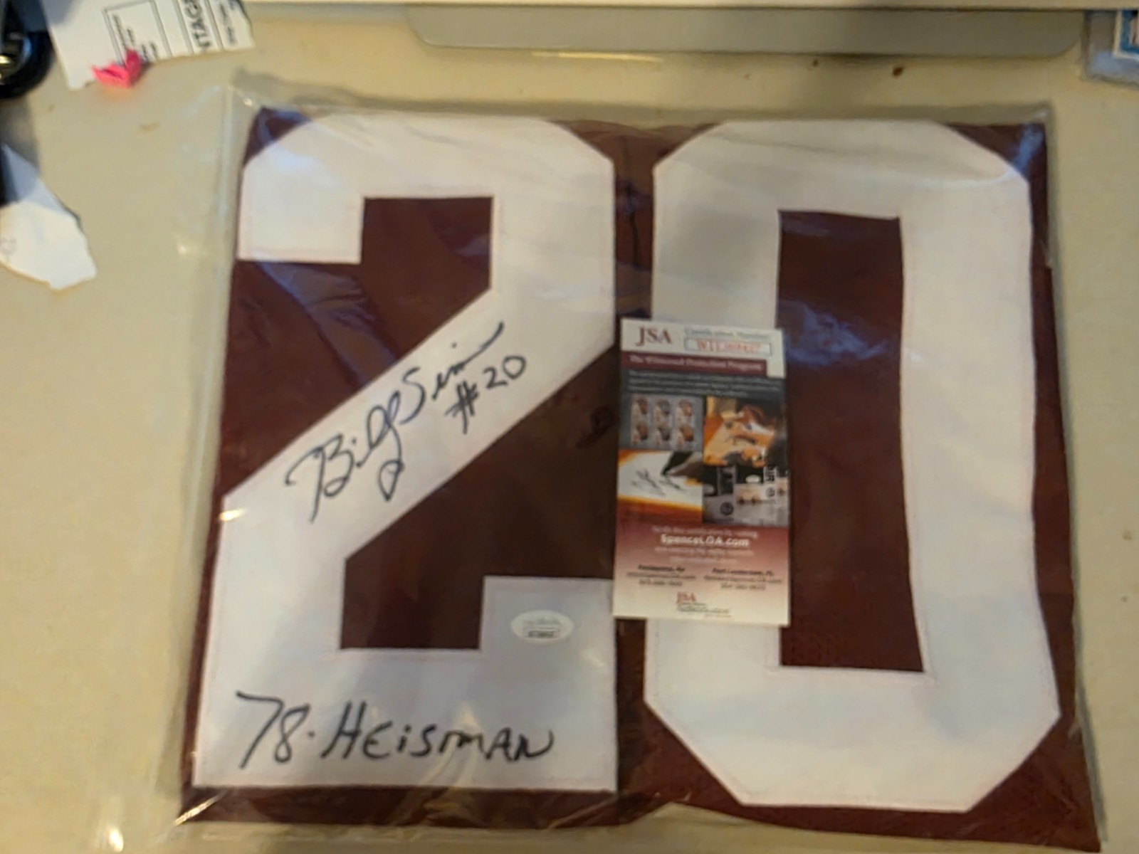 FOOTBALL SIGNED JERSEYS WHOLESALE LOT (20) COA'S FROM JSA, PSA OR BECKETT, DEION