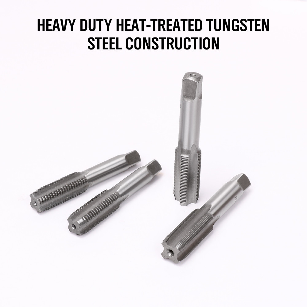 110 PCS Tap and Die Combination Set Tungsten Steel Titanium METRIC Tools w/Case