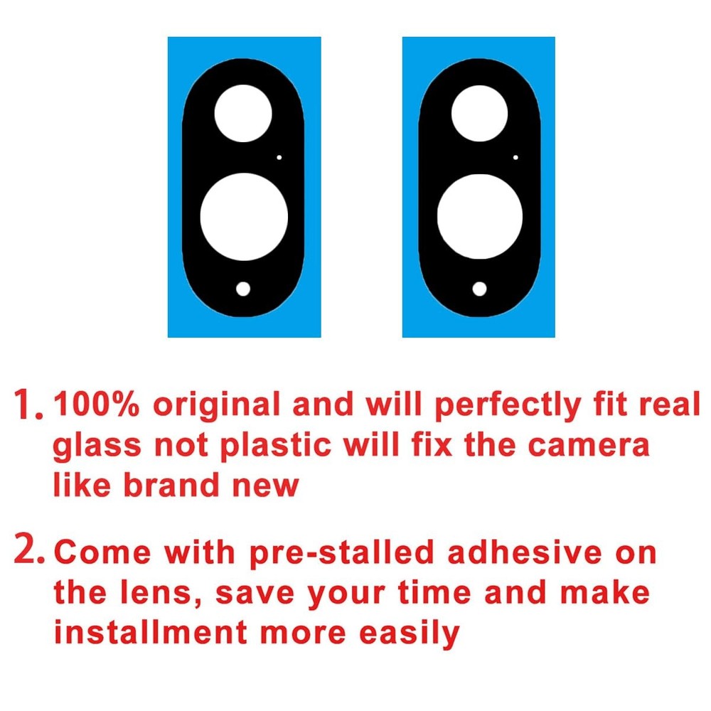 Perzework 2 Set Back Rear Camera Lens Glass Replacement for Google Pixel 10