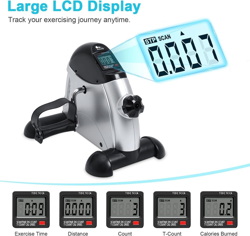 Adjustable Resistance Mini Pedal Exerciser for All Ages