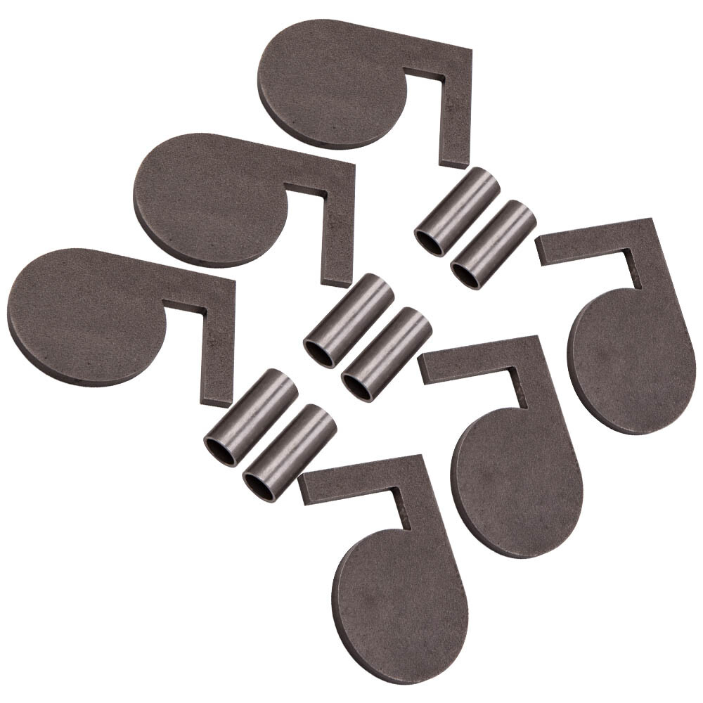 6PCS NM500 Steel Shooting Target Tree 4" X 3/8" Paddles with pivot Tubes