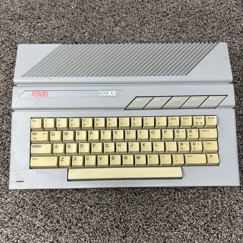 Atari XE 130xe Computer NTSC with Power Supply and RF cable - Tested