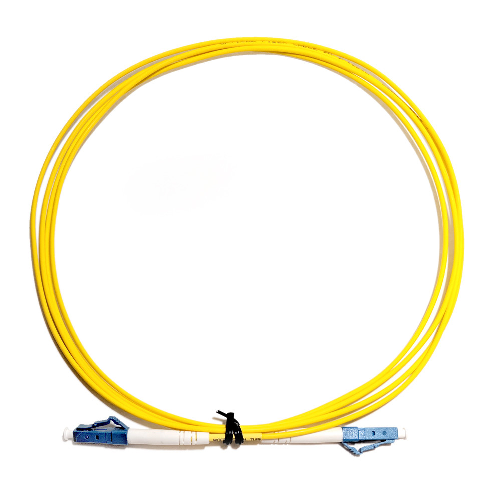 Fiber Optic Cable Patch Cord, Singlemode, Simplex LCUPC to LCUPC, 2M (6ft)