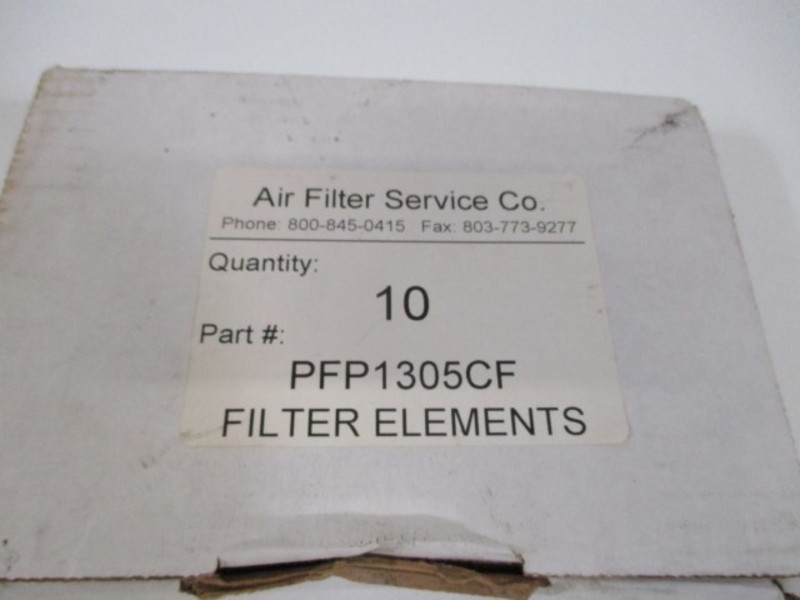 AIR FILTER SERVICE CO PFP1305CF FILTER ELEMENTS NSMP