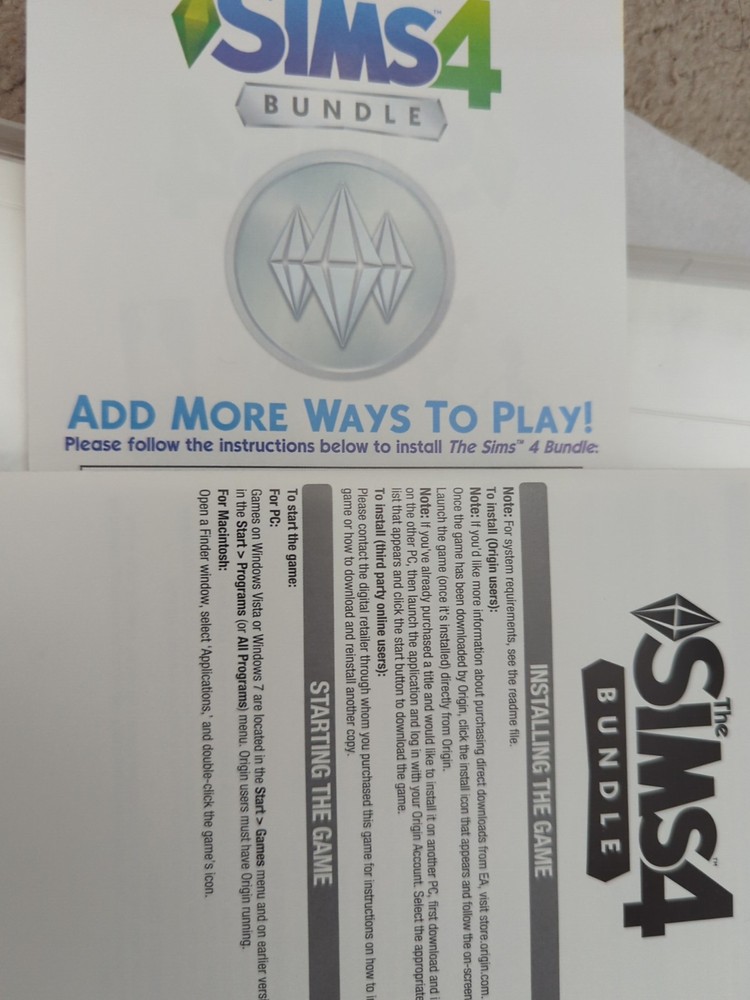 The SIMS 4 BUNDLE Code Download NO Disc Computer Game Spa Day Patio Stuff Pc Mac