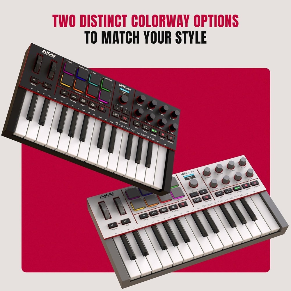 MPK Mini IV USB-C MIDI Keyboard Controller for Beginners and Producers - MPC ...