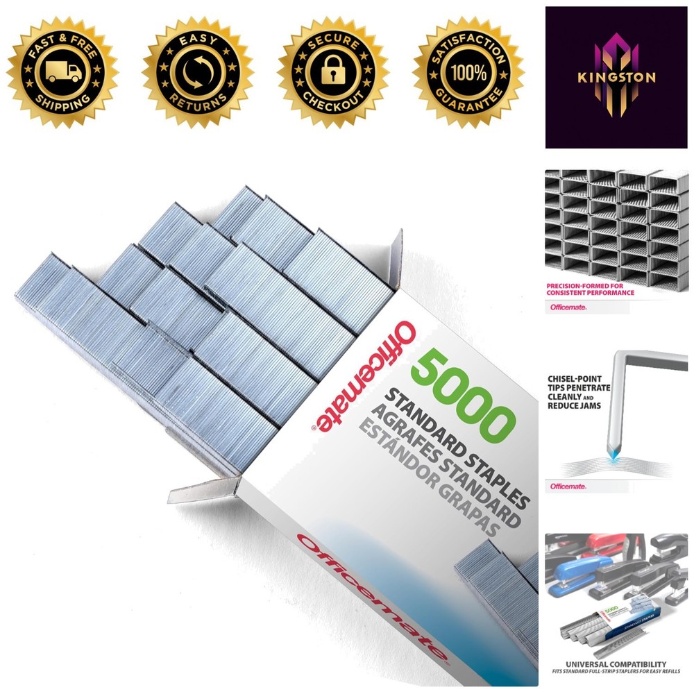 Clean Cut Silver Staples - Chisel Point, 1 Pack with 210 Staples for Efficiency