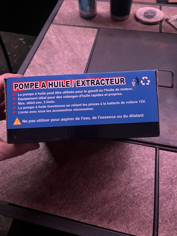 Boxwizard 12 Volt Oil Pump