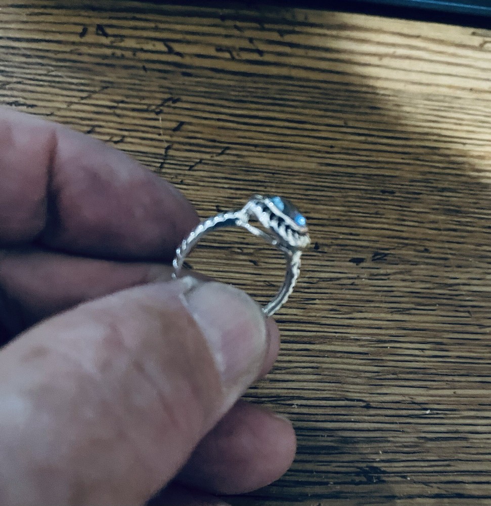 Blue Topaz Sterling Ring