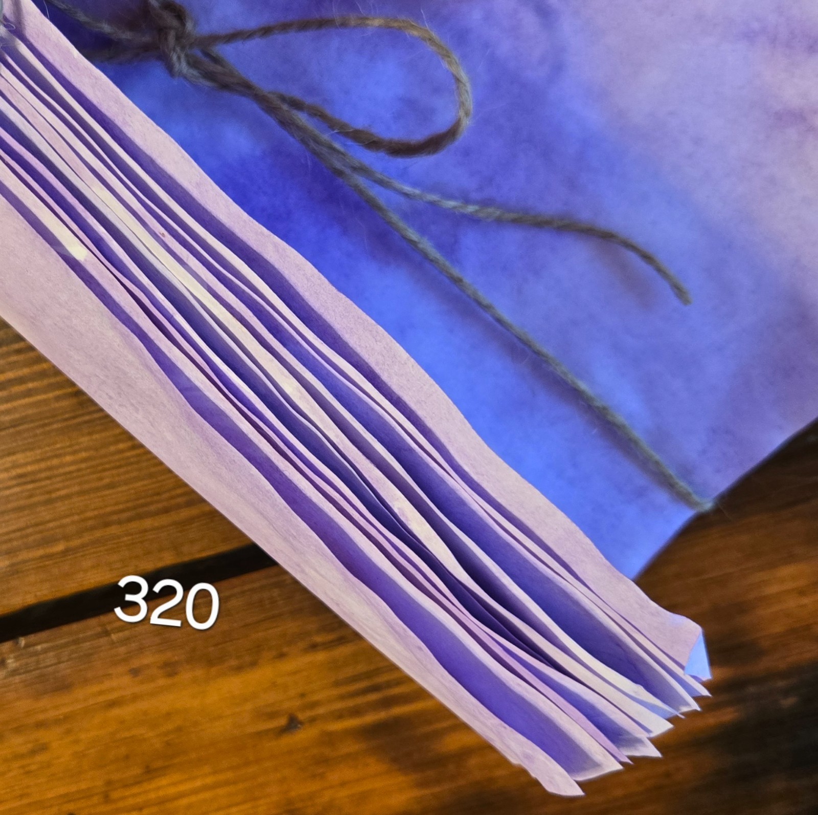 10 sheet bundles of hand dyed paper junk journal, stationary