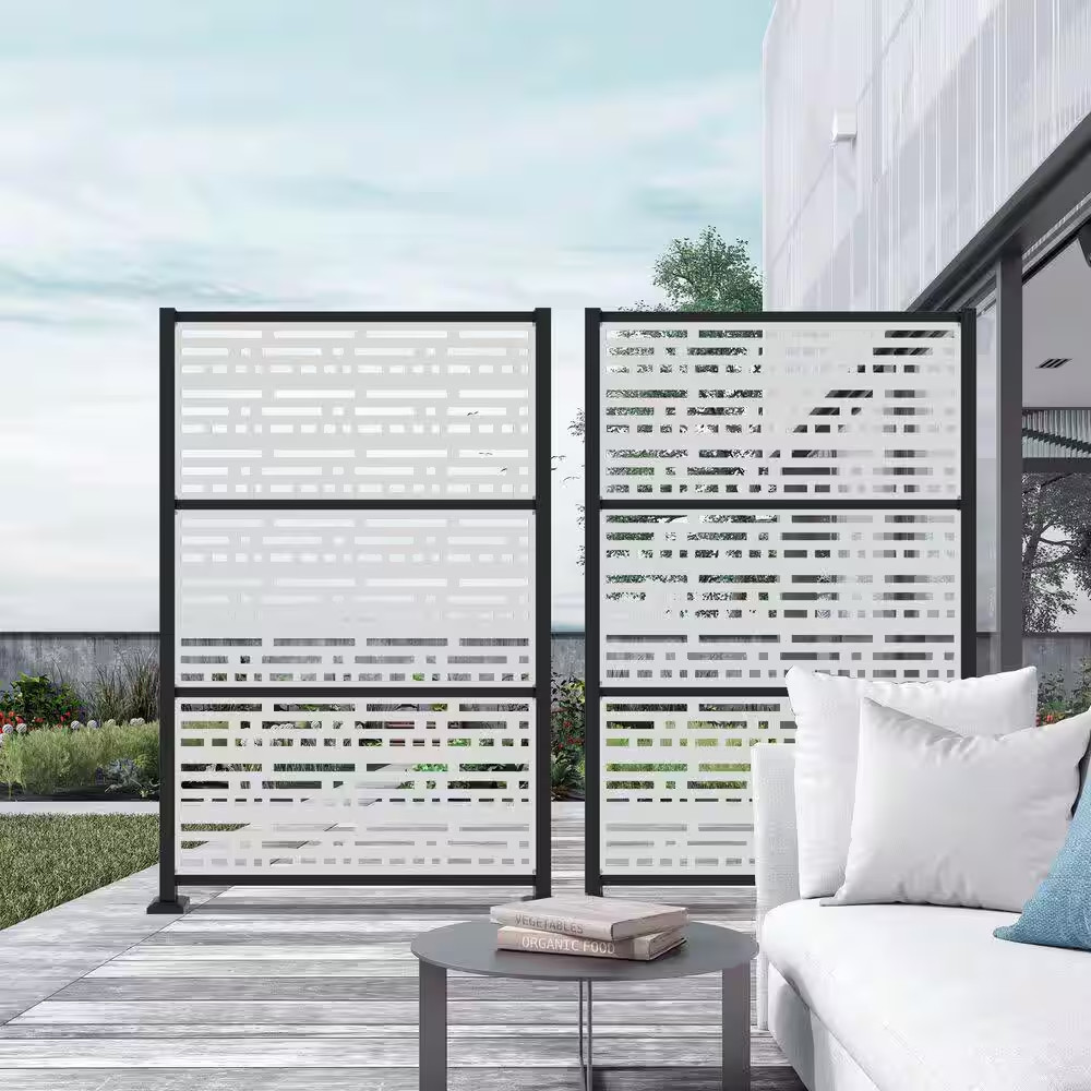 2 Ft. X 4 Ft. Morse White Polypropylene Decorative Screen Panel