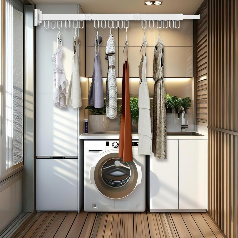 Collapsible Drying Rack with 2 Pack Fixed Frame, Foldable Laundry Rack in Tri-Fo