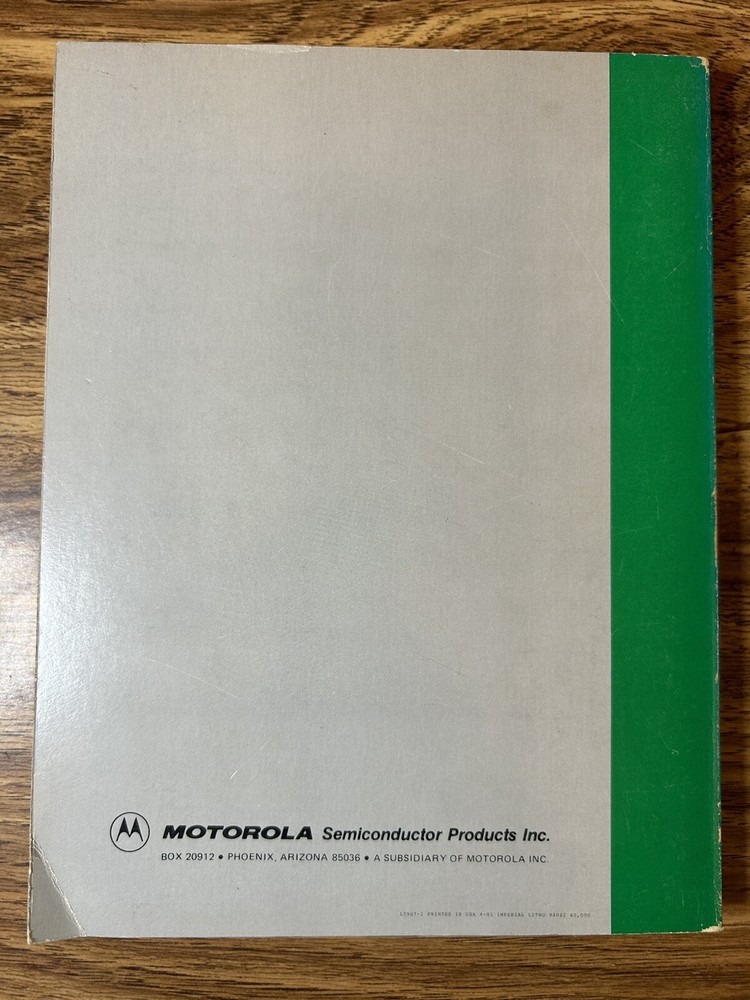 Motorola Semiconductor Data Book Optoelectronic Device Data 1981