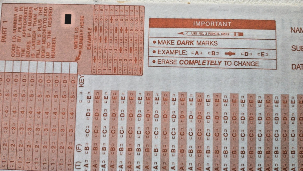 Scantron 2052 Answer Sheets 100 Question A-E True False Lot of 56 Pack Set