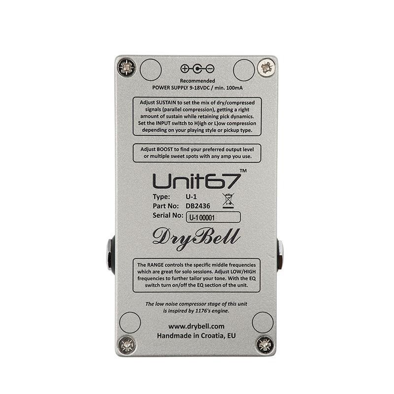 DryBell Unit67 [Tone Shaper, Compressor, EQ, Booster, Rangemaster]