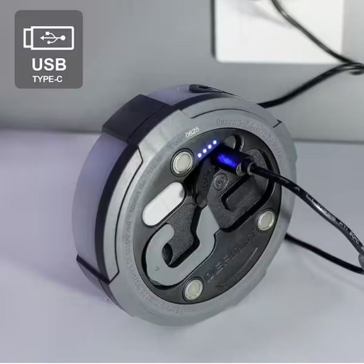 250-Lumens 2-in 1 Multi-functional Rechargeable Utility light with String Light