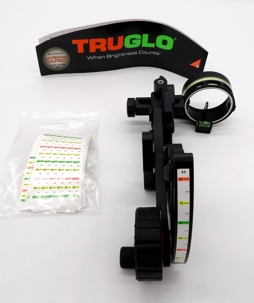 Truglo 1-Pin Range Rover - Zero-In Elevation Adjustment Dial Sight Light - Left