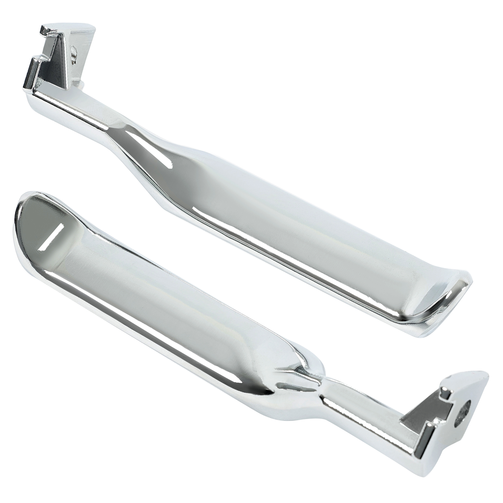 Chrome Metal Inside Interior Door Handle Pair For F-150 F-250 F-350 Bronco 87-96