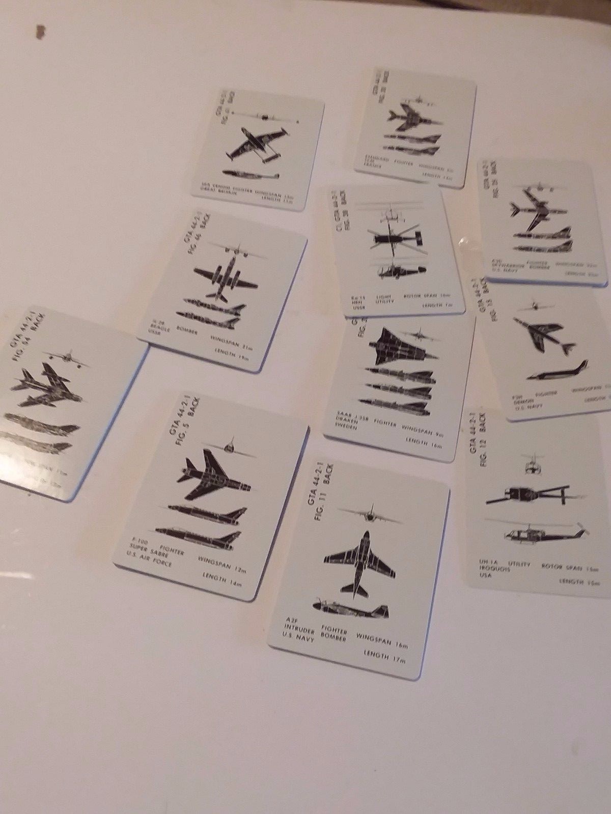 Aircraft Recognition Cards, Graphic Training Aids Cold war #W1a