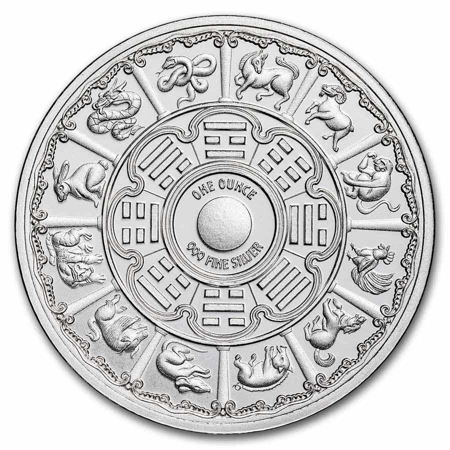1 oz Silver Round - 2024 Year of the Dragon (Series 2)