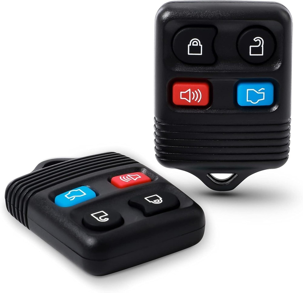 4 Button Keyless Entry Remote Control Key Fob, 2 Pack