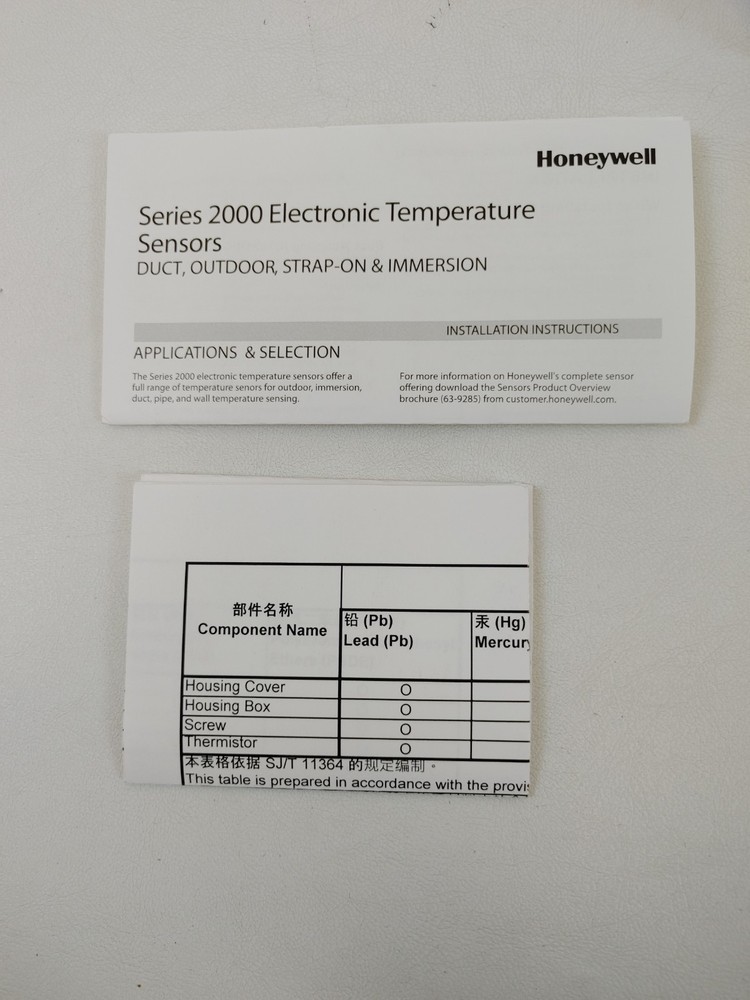 Honeywell C7041b2005/U Temperature Sensor